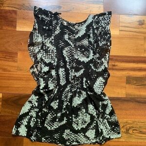 Ted Baker London Sheer Ruffle Top